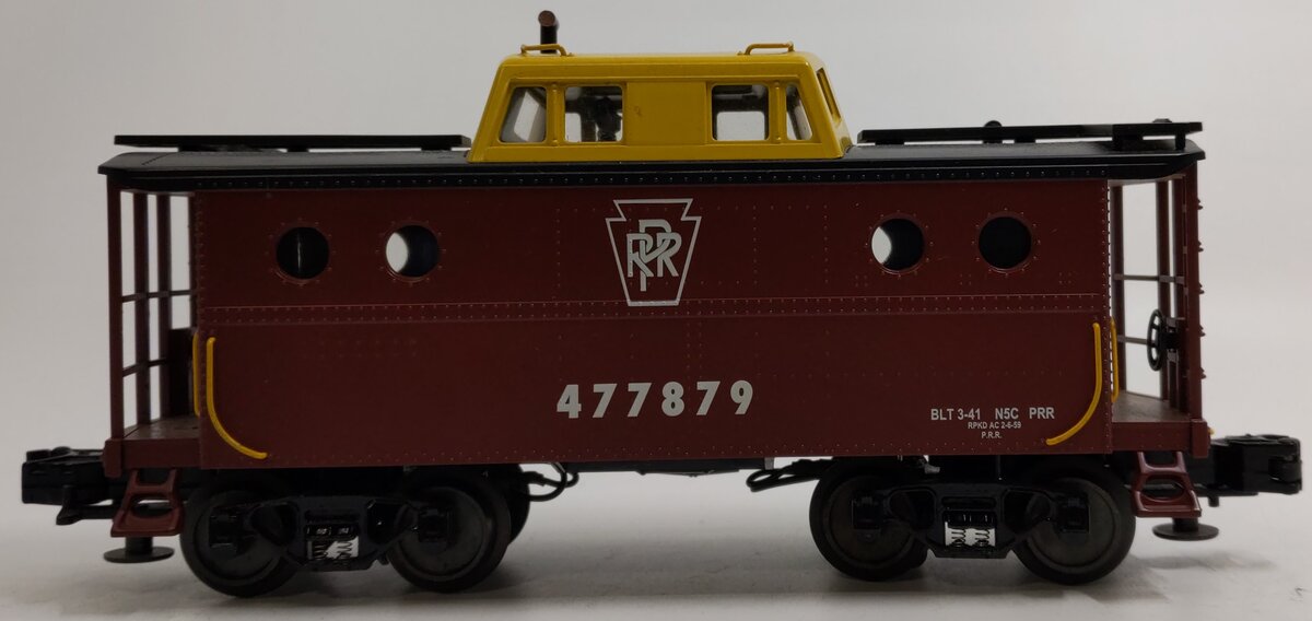MTH 30-7730 O Gauge Pennsylvania N5C Porthole Illuminated Caboose #477879 NIB