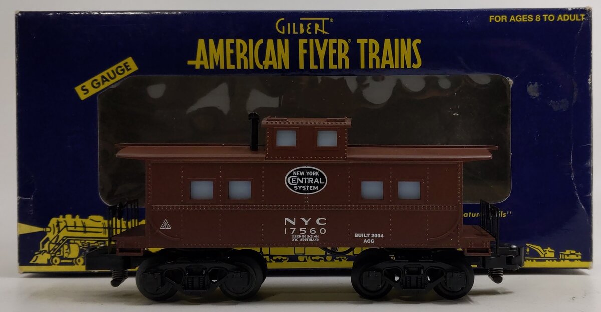 American Flyer 6-48725 S Gauge New York Cantal Lighted Caboose #17560 LN/Box