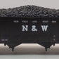 MTH 20-97408 O Norfolk & Western 4-Bay Hopper w/ Coal Load #131410 EX/Box