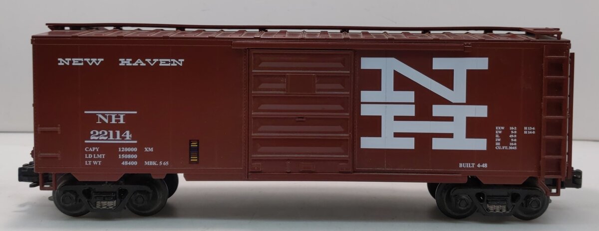 MTH 20-93015 O Gauge New Haven 40' Single Door Box Car #22114 EX/Box