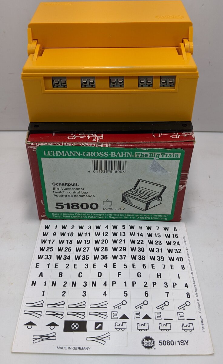LGB 51800 G Scale On-Off Switch Control Box