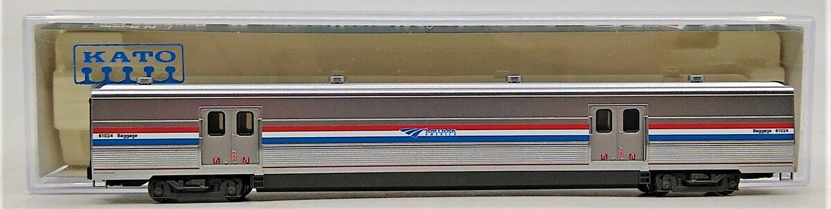 Kato 156-0959 N Scale Amtrak Viewliner II Phase III Heritage Baggage Car #61024 LN/Box