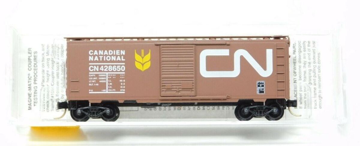 Micro-Trains 02000550 N Canadian National 40' Single Door Boxcar #428650