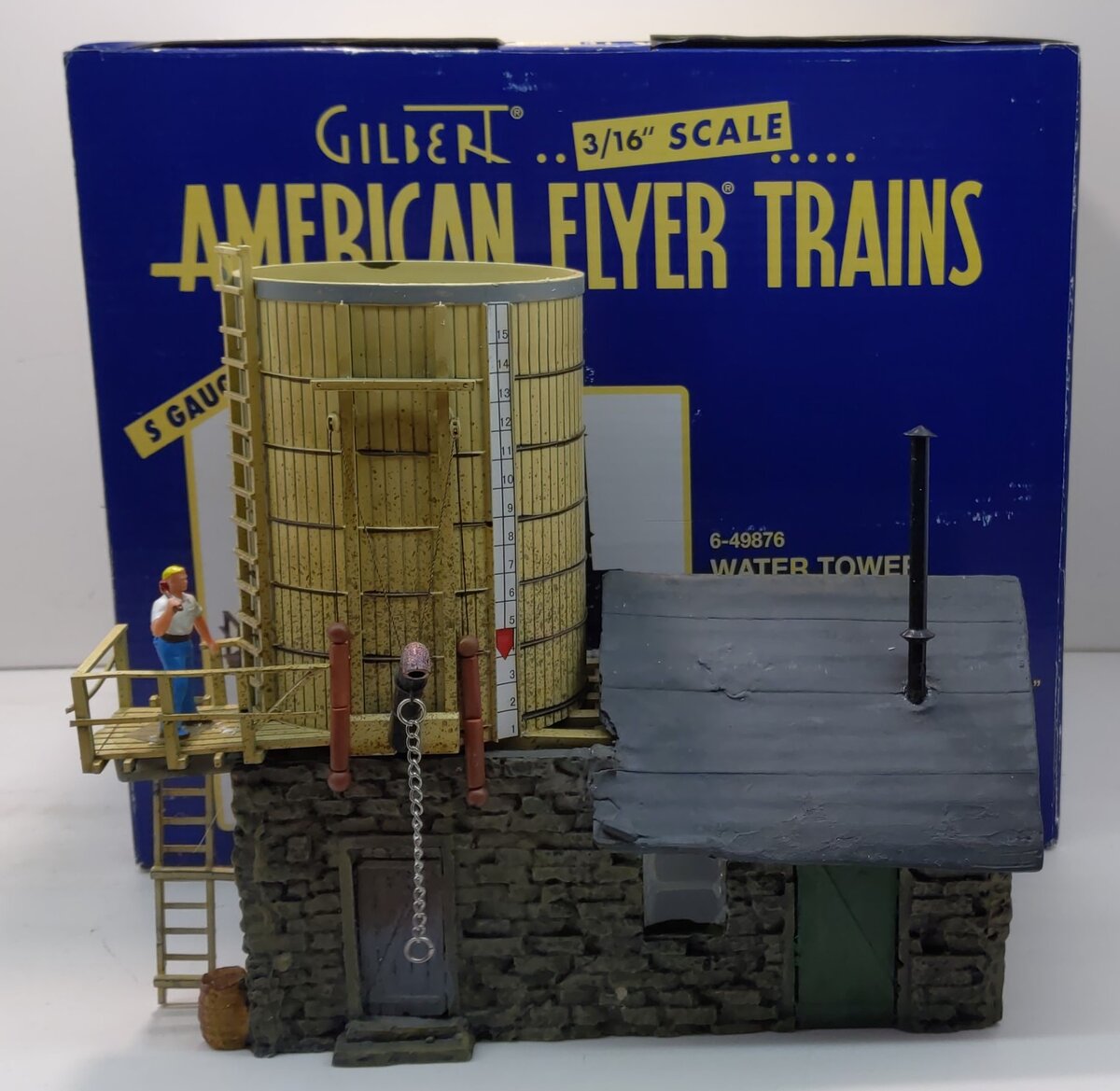 American Flyer 6-49876 S Scale Water Tower w/Shed Kit LN/Box