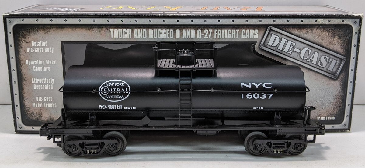 MTH 30-8104 O Gauge New York Central Die-cast Tank Car #16037 LN/Box