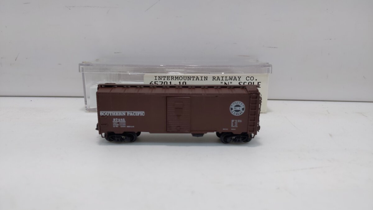 InterMountain 65701-10 N Scale Southern Pacific 40' Boxcar #97485 LN/Box