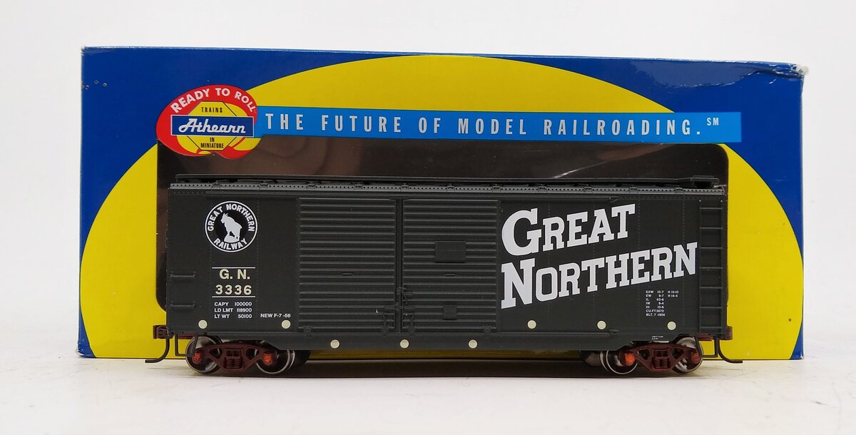 Athearn 70462 HO Great Northern 40' Double-Door Box Car #3336
