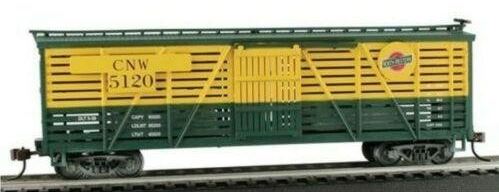 Mantua 735064 HO Scale CN&W 41' Wood Cattle Car With Sliding Door #5120
