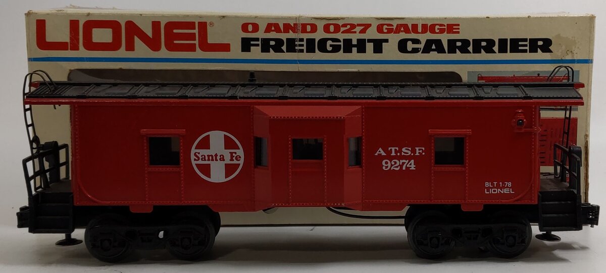 Lionel 6-9274 O Gauge Santa Fe Bay Window Caboose LN/Box