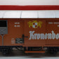 LGB 4028 G Scale Kronenbourg Boxcar w/Plastic Wheels LN/Box