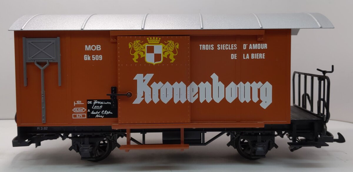 LGB 4028 G Scale Kronenbourg Boxcar EX/Box