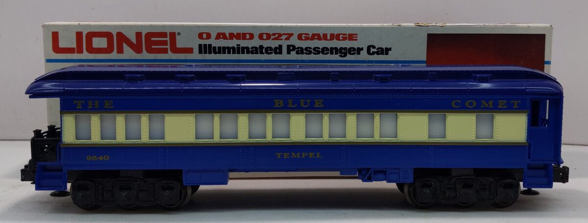 Lionel 6-9540 O Gauge Blue Comet "Tempel" Observation Car #9540 EX/Box