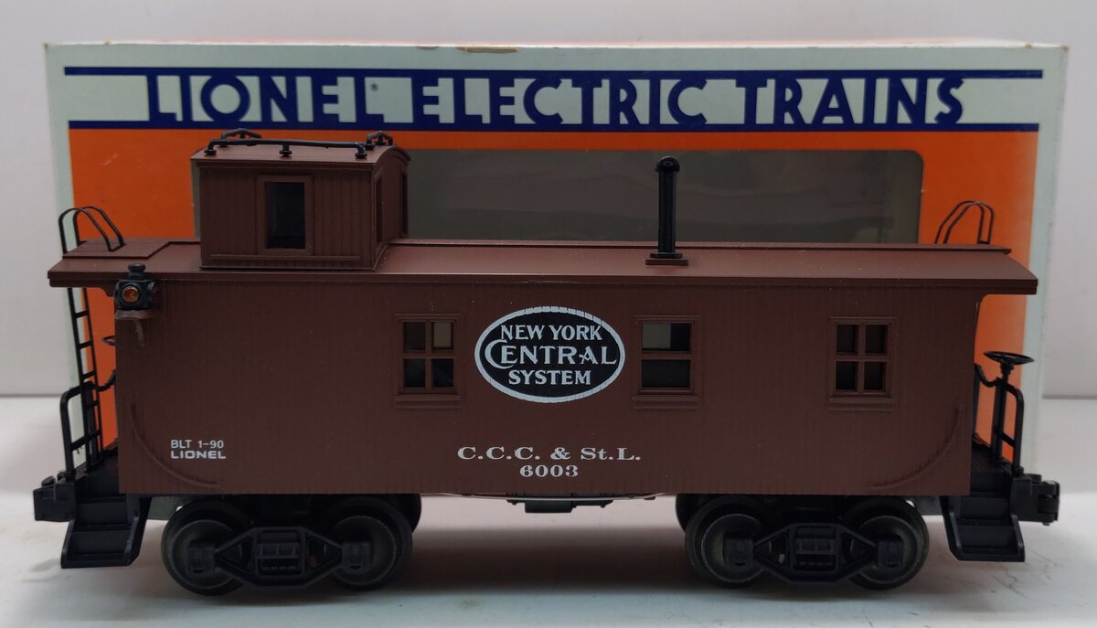 Lionel 6-17611 O Gauge New York Central Illuminated Woodside Caboose #6003 EX/Box