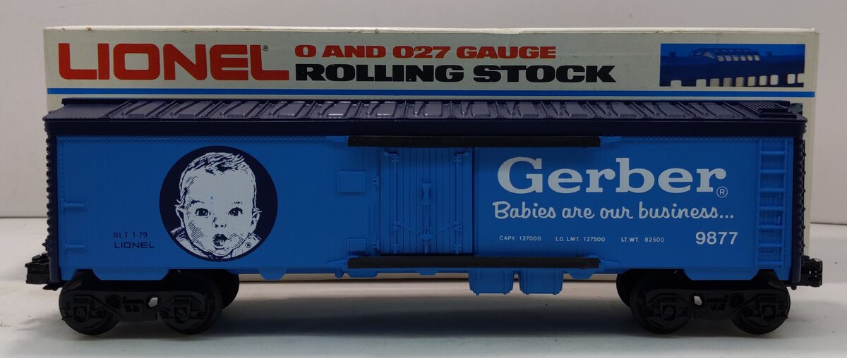 Lionel 6-9877 O Gauge Gerber Baby Food Billboard Reefer Car LN/Box