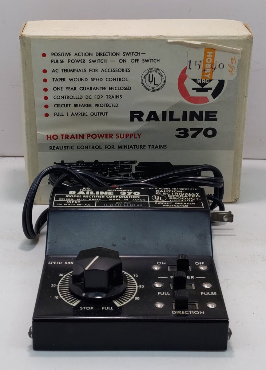 MRC 370 HO Railine Train Hobby Transformer