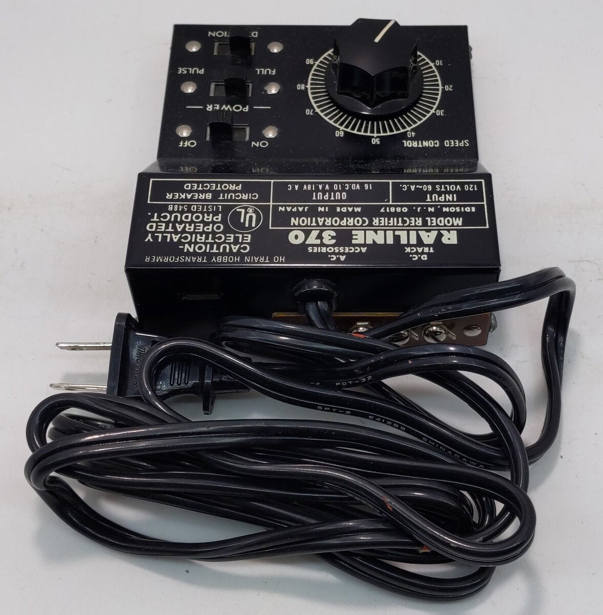 MRC 370 HO Railine Train Hobby Transformer