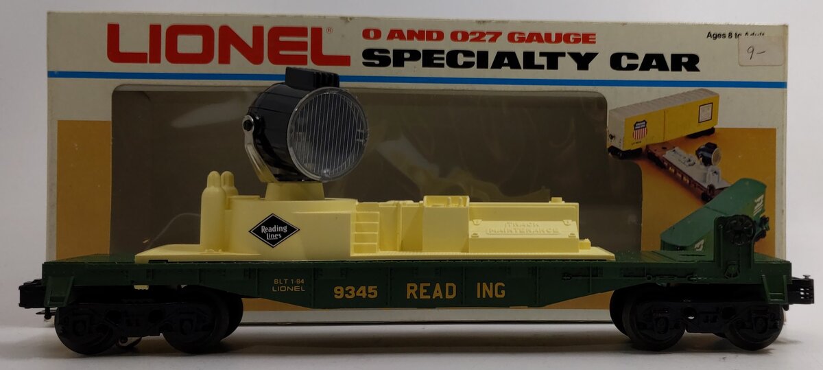 Lionel 6-9345 O Gauge Reading Searchlight Car LN/Box