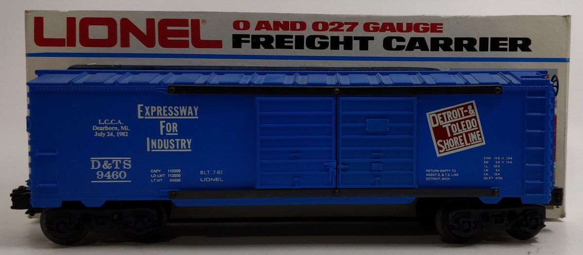 Lionel 6-9460 O Gauge LCCA Detroit & Toledo Shore Line Double Door Boxcar LN/Box