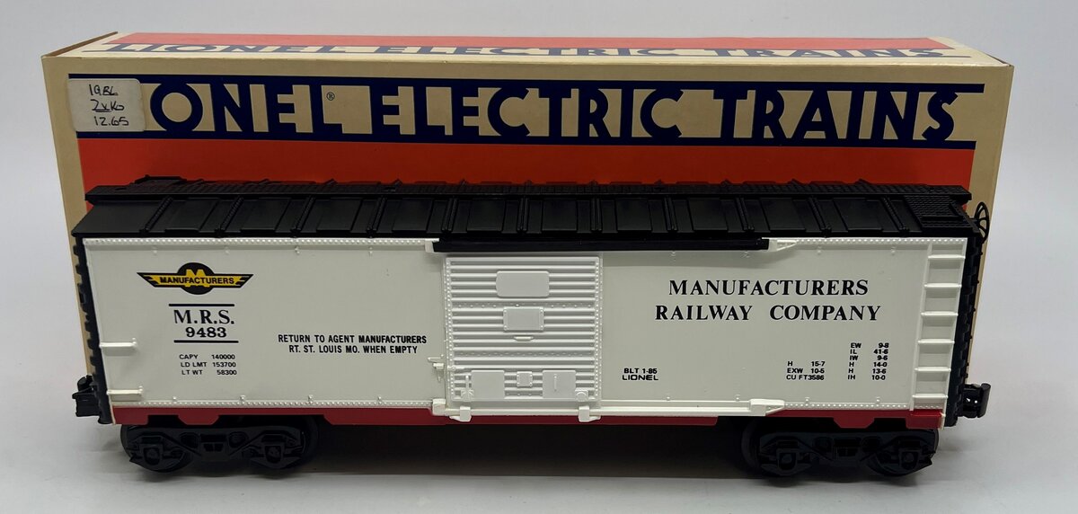 Lionel 6-9483 O Gauge Manufacturers Railway Boxcar #9483 LN/Box