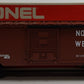 Lionel 6-9704 O Gauge Norfolk and Western Tuscan Boxcar LN/Box
