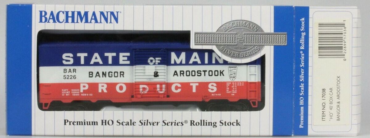 Bachmann 17038 HO Bangor and Aroostook 40' Box Car #5226 LN/Box