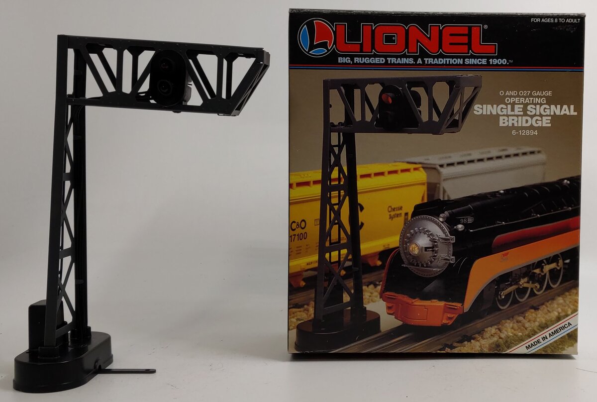 Lionel 6-12894 Operating Single Signal Bridge LN/Box