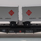 Lionel 6-26366 O Gauge Railway Express Agency Flatcar w/ 2 Pup Trailers LN/Box
