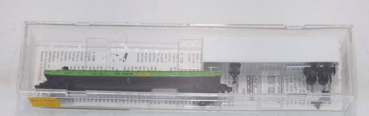 Micro-Trains 06400044 N FEC 57' Converted TOFC Flatcar with Trailer #30046 LN/Box