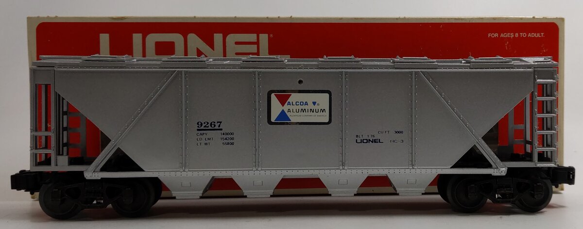 Lionel 6-9267 O Gauge Alcoa Covered Hopper