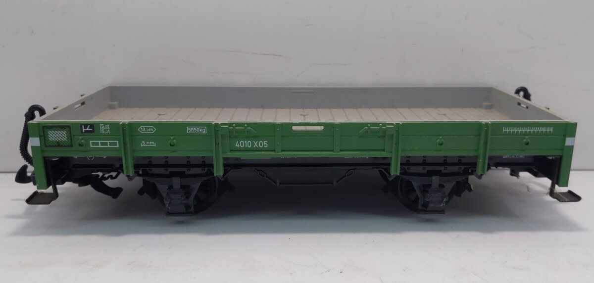 LGB 4010 G Scale Green 4-Wheel European Low Side Gondola EX/Box