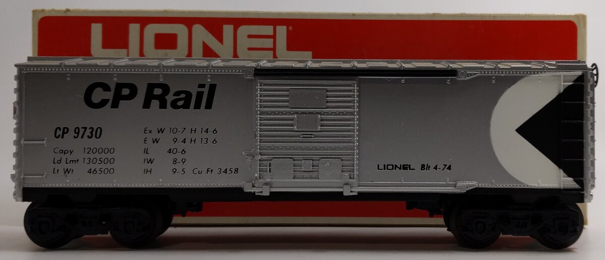Lionel 6-9730 O Gauge CP Rail Boxcar EX/Box