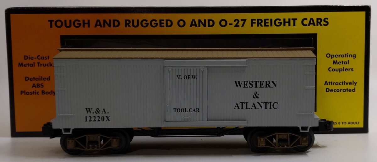 MTH 30-7439 O Gauge W.A.R.R. 19th Century 34' Boxcar #12220X LN/Box