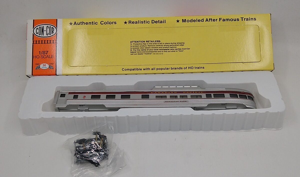 Con-Cor 0001-000779 HO Scale Canadian Pacific 35' Observation Dome