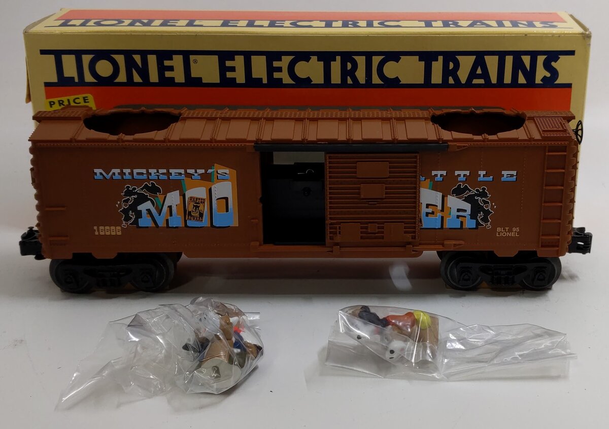 Lionel 6-16686 O Gauge Disney Mickey Mouse & Big Bad Pete Boxcar LN/Box