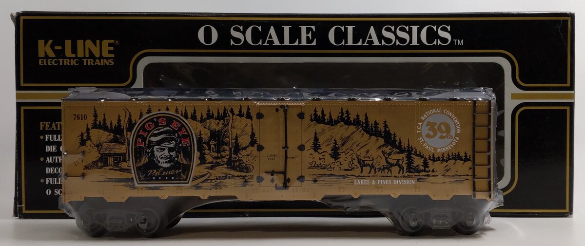 K-Line K7610 O Gauge Pigs Eye Classic Reefer NIB