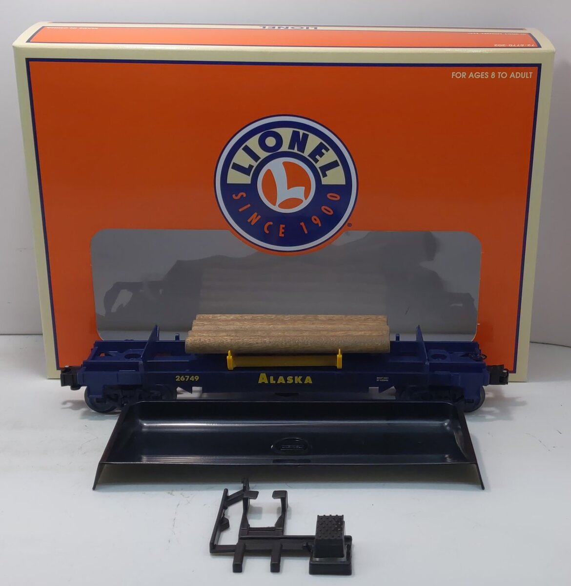 Lionel 6-26749 O Alaska Operating Log Dump Car LN/Box