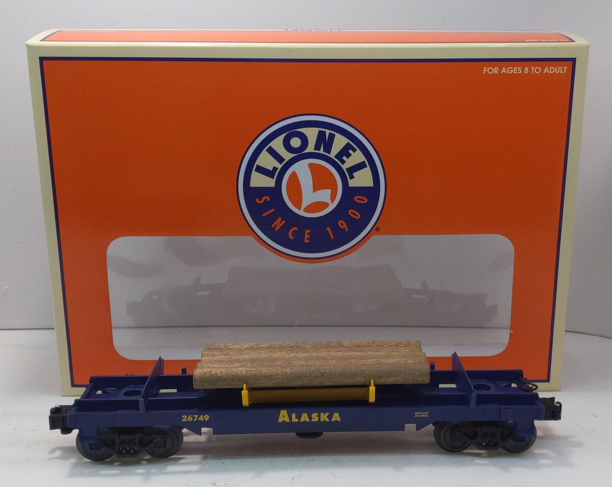 Lionel 6-26749 O Alaska Operating Log Dump Car LN/Box