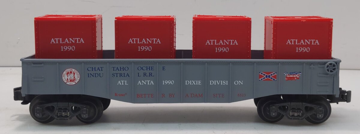 K-Line K6523 TCA Dixie Division Gondola w/ Cannisters LN/Box