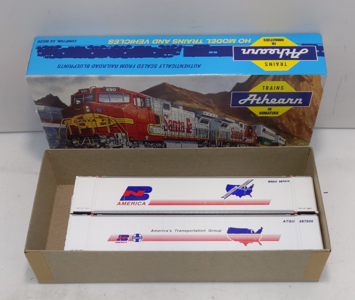 Athearn 05715 HO Scale BN America- Version 2 48' Container 2-Pack