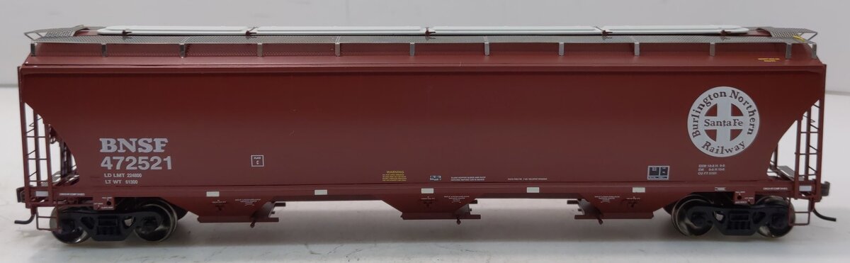 Athearn 89272 HO BNSF Trinity 5161 cu ft Covered Hopper #472521 VG/Box