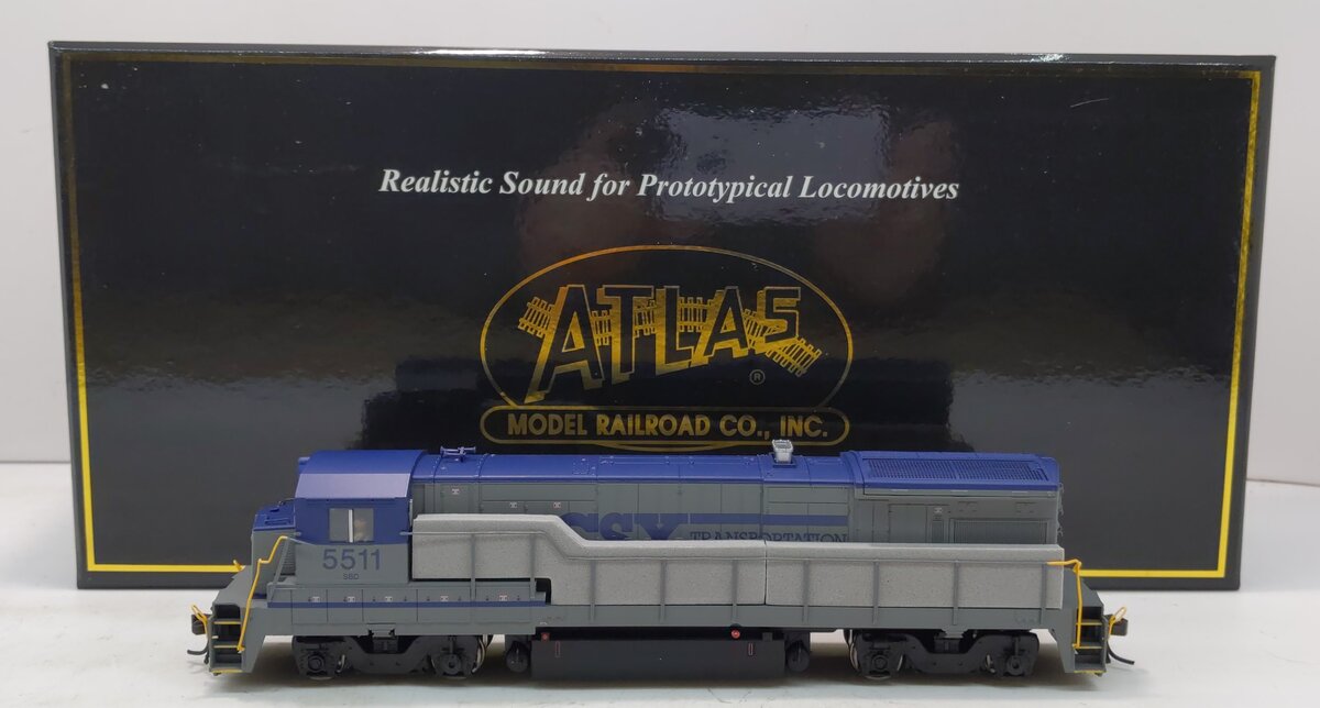Atlas 8176 HO CSX GE B30-7 Diesel Locomotive w/Sound #5511 -DC & DCC