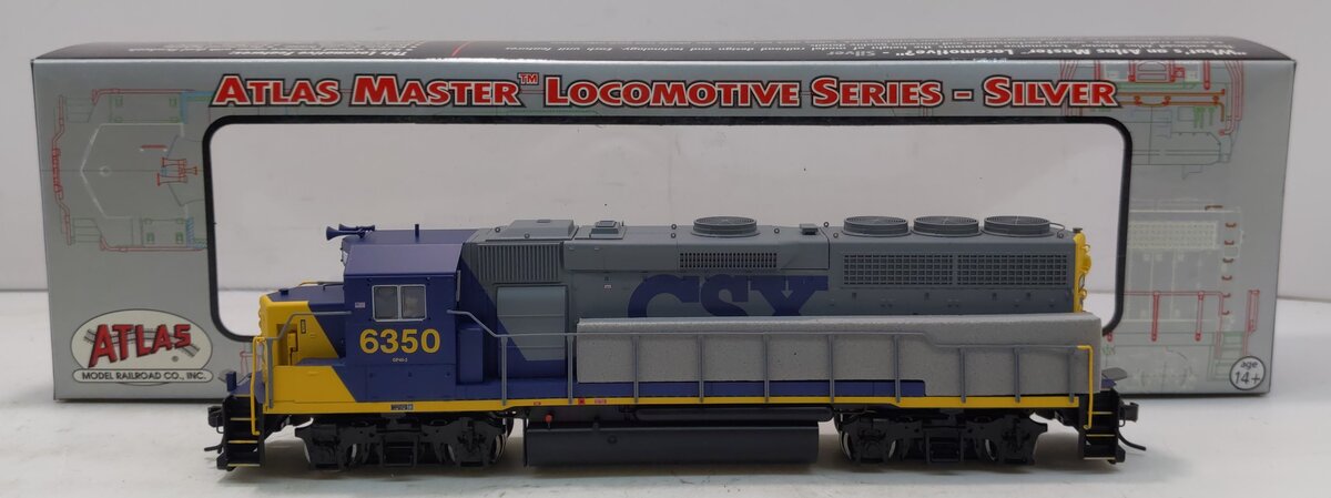 Atlas 10000386 HO CSX GP40-2 Phase 1 Diesel Locomotive w/o Sound #6350 -DC