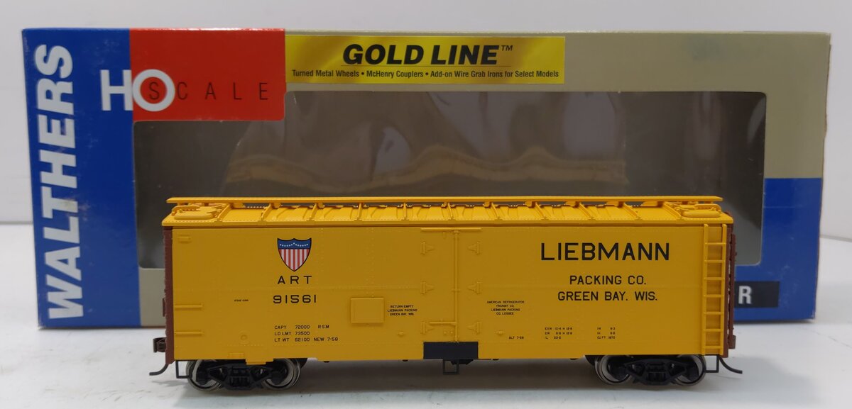 Walthers 932-2582 HO Scale Liebmann Packaging #91561 40' Meat Refrigerator Car LN/Box