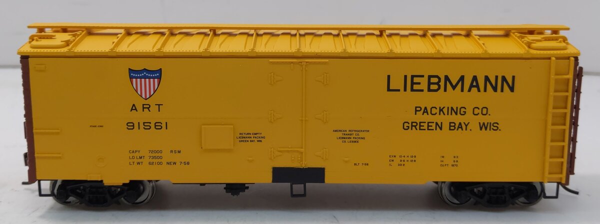 Walthers 932-2582 HO Scale Liebmann Packaging #91561 40' Meat Refrigerator Car LN/Box