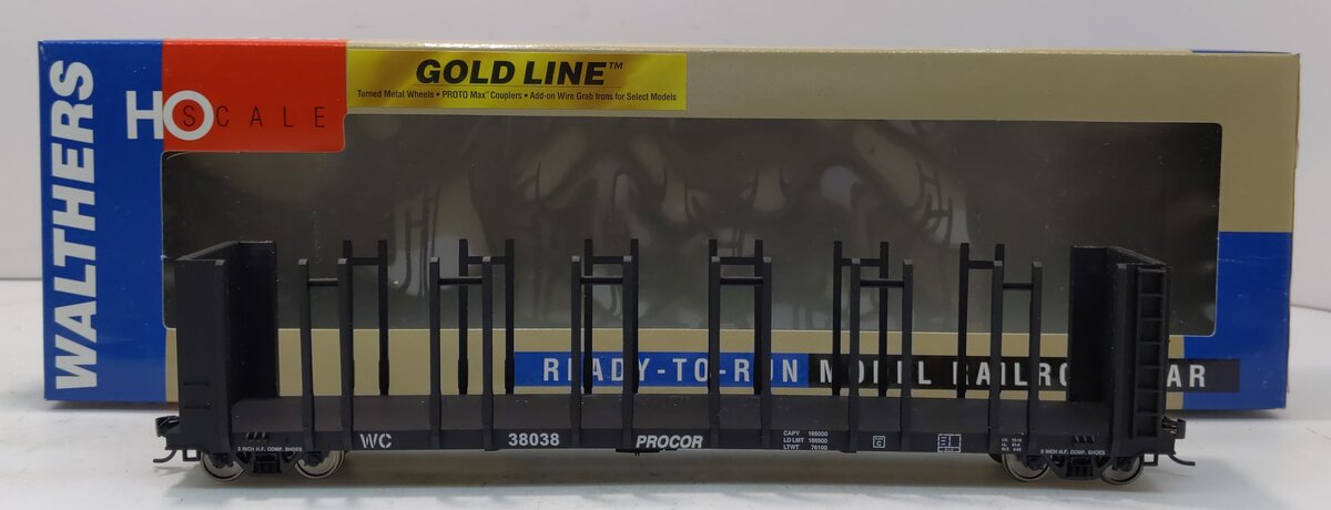 Walthers 932-3159 HO Wisconsin Central Pulpwood Flat Car #38308 LN/Box