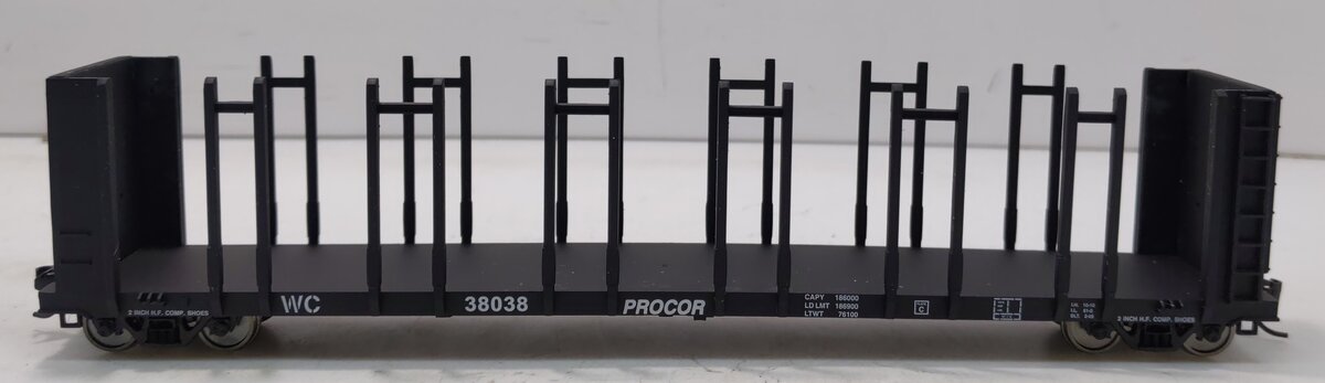 Walthers 932-3159 HO Wisconsin Central Pulpwood Flat Car #38308 LN/Box