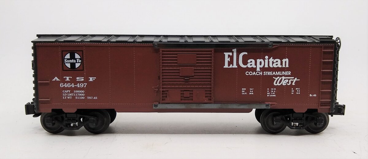 Lionel 6-29202 O Gauge ATSF Boxcar #6464-497 EX