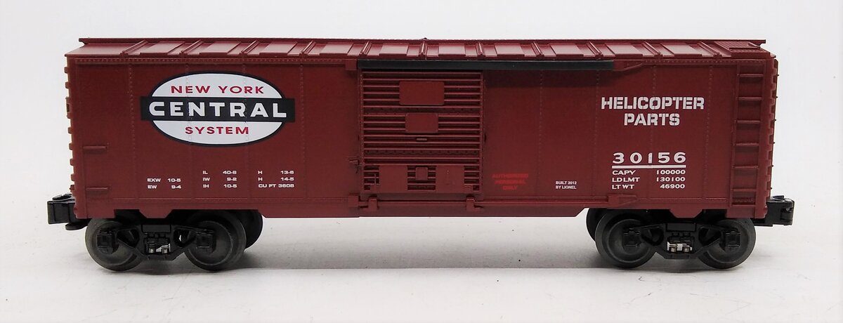 Lionel 6-30156 New York Central Helicopter Parts Boxcar #30156 NEW