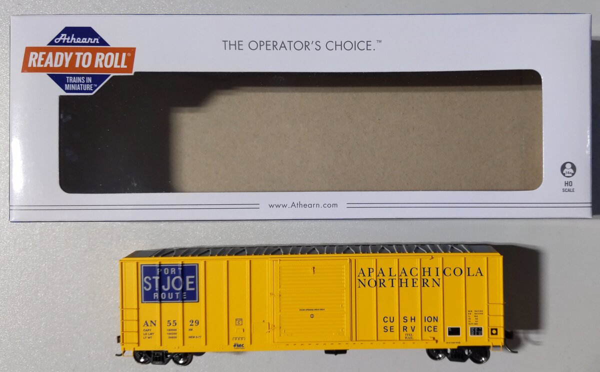 Athearn 14960 HO Apalachicola Northern 50' FMC 5347 Boxcar #5529 - RTR