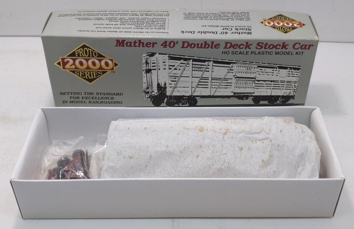 Proto 2000 80094 HO Northern Pacific Mather 40' Double Deck Stock Car#80094 Kit